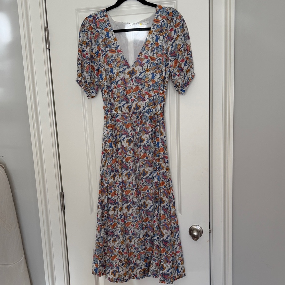 Boden Multicolor Floral Midi Dress